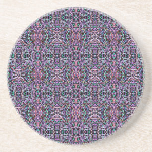 Posavasos Geométrica Pink Purple