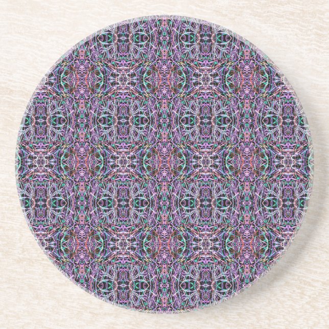 Posavasos Geométrica Pink Purple (Frente)
