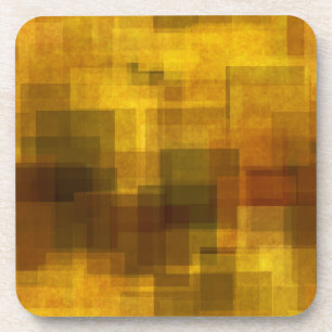 Posavasos geométrico abstracto colorido del vintage del art