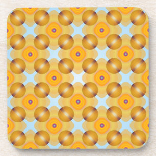Posavasos Geométrico amarillo inusual