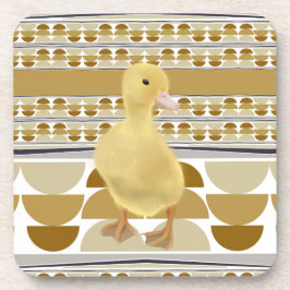 Posavasos Geométrico de Círculo Semi Círculo Cute Duckling G