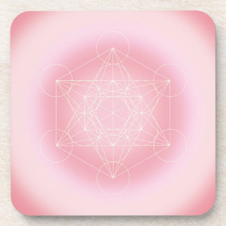 Posavasos geométrico sagrado, rosa, Métatron,  