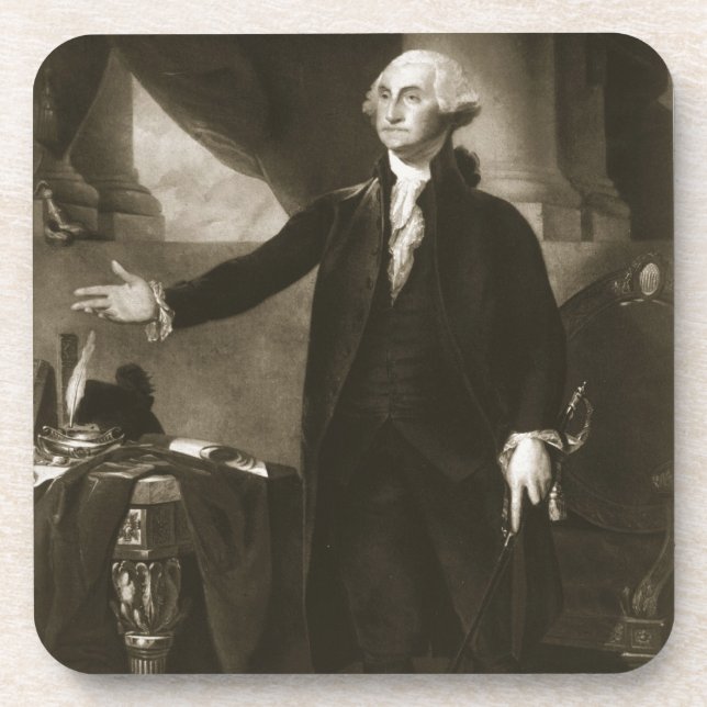 Posavasos George Washington, 1r presidente del Sta unido (Frente)