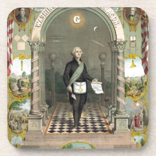 Posavasos George Washington como masón