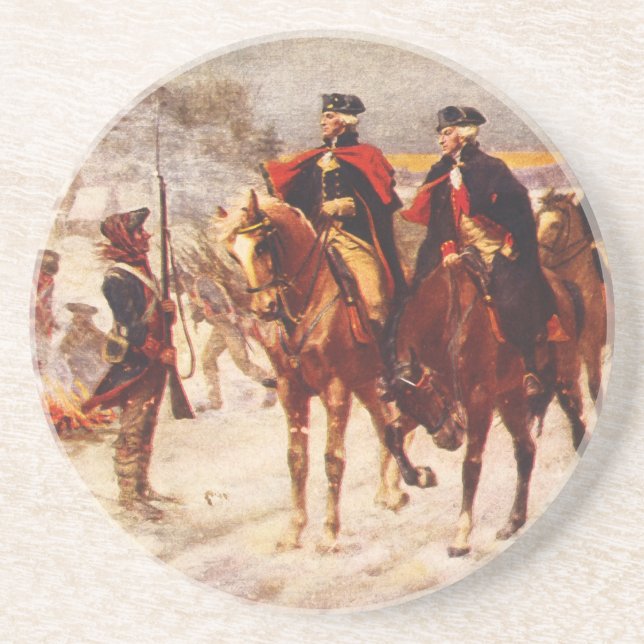 Posavasos George Washington y Lafayette en la fragua del (Frente)