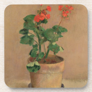 Posavasos Geranios en un pote, c.1905 (aceite en lona)