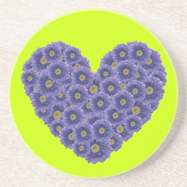 Posavasos Gerber Daisy Heart (Frente)