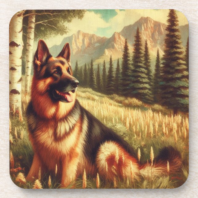 Posavasos German Shepard (Frente)