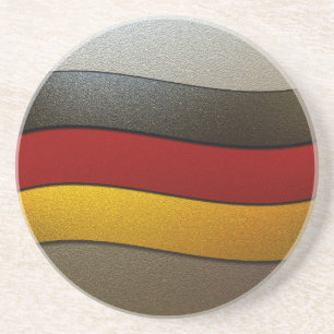 Posavasos Germany Flag Colors-Chrome by Shirley Taylor