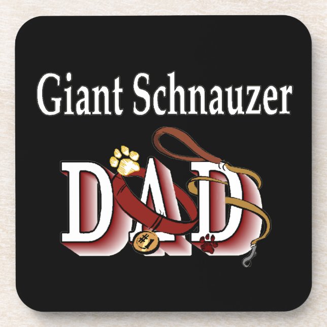 Posavasos Giant Schnauzer Dad (Frente)