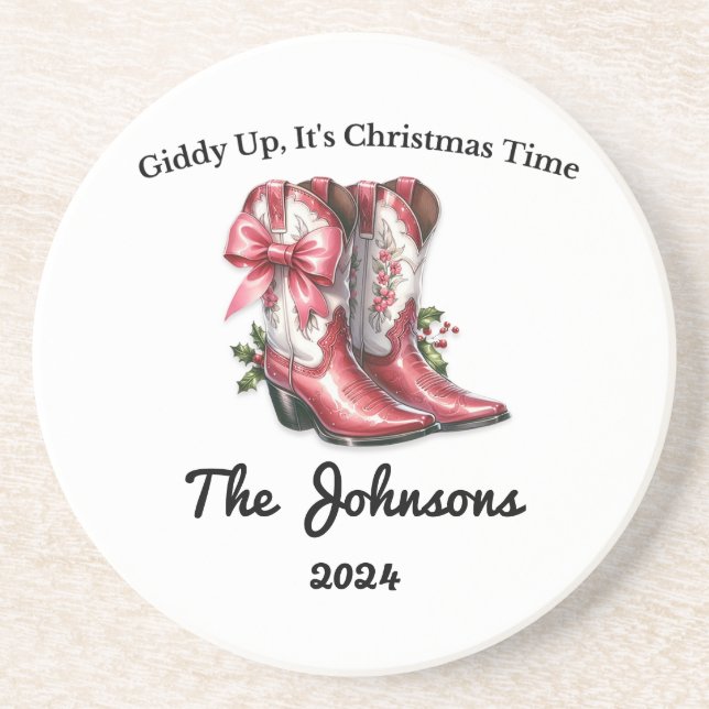 Posavasos Giddy Up, es tiempo de Navidades (Frente)