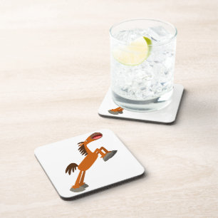 Posavasos ¡Giddyup, Horsey! Juego de gallos de personalizado