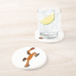 Posavasos ¡Giddyup, Horsey! Personalizado Horse Coaster