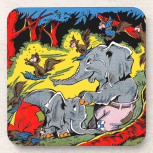 Posavasos Giggle Animal Elephant Vintage Comics