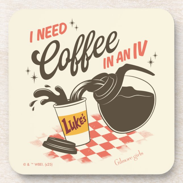 Posavasos Gilmore Girls Luke’s Coffee IV Quote (Frente)