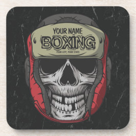 Posavasos Gimnasio de Boxer Fight Club Skeleton Boxing Perso