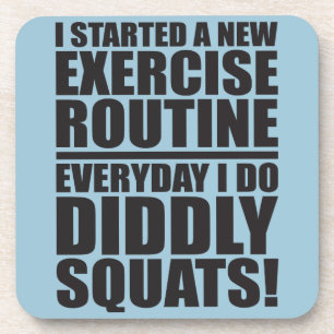 Posavasos Gimnasio y humor para construir el cuerpo