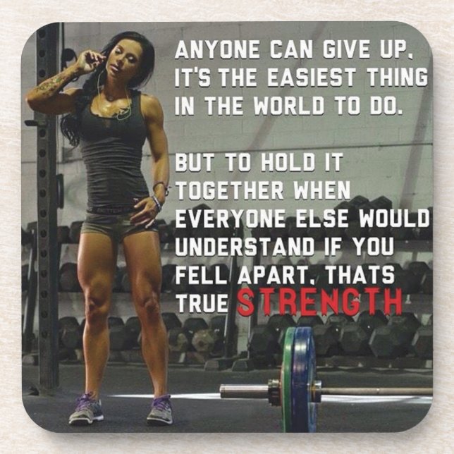 Posavasos Gimnasio y motivación del gimnasio (Frente)