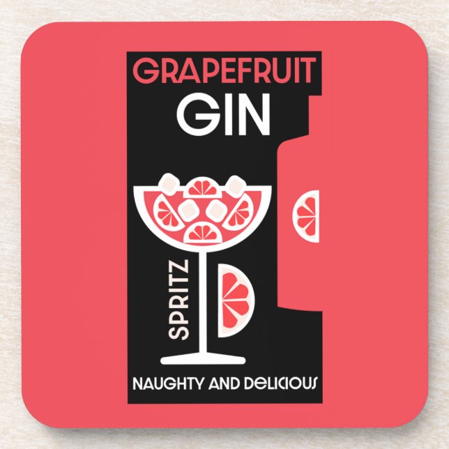 Posavasos Gin rosa (Frente)