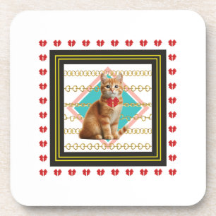 Posavasos Ginger cat y Golden chain Durísima montaña de plás