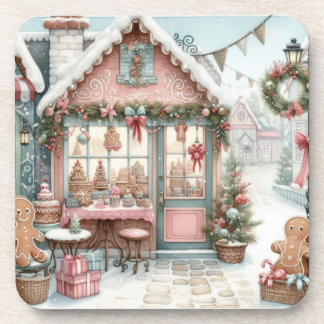 Posavasos Gingerbread Bakery House Shop
