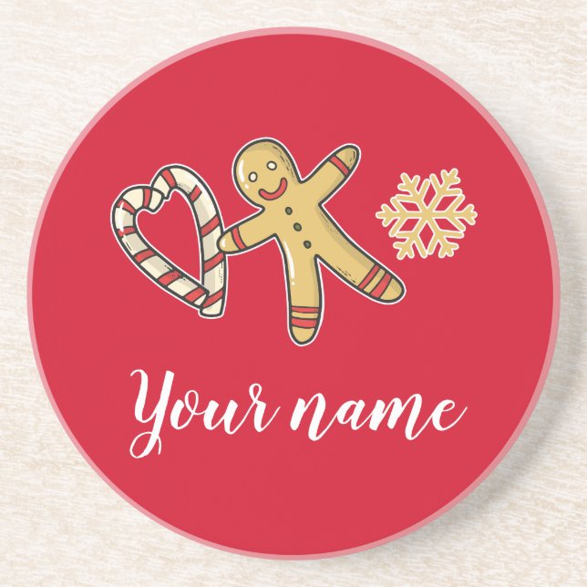 Posavasos Gingerbreadman Love (Frente)