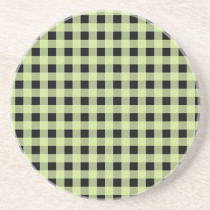 Posavasos Gingham Mint y Black