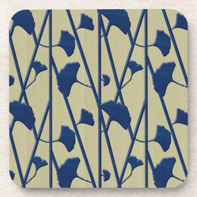 Posavasos ginkgo azul (Frente)