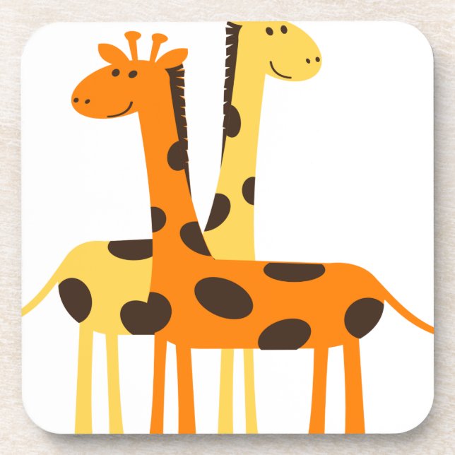 Posavasos giraffe africa safari fauna silvestre (Frente)