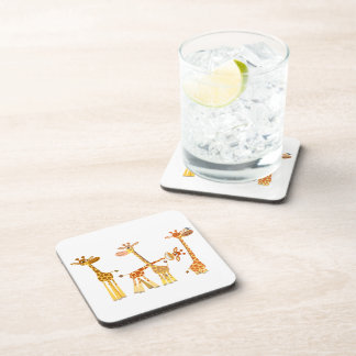 Posavasos Giraffes personalizados: El juego de gallos de reb