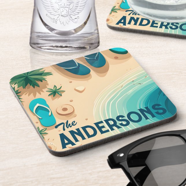 Posavasos Girar los flops en la firma de la playa (Subido por el creador)