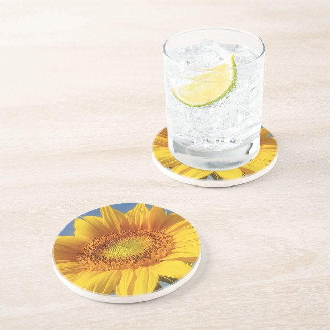 Posavasos Girasol amarillo (Lado)