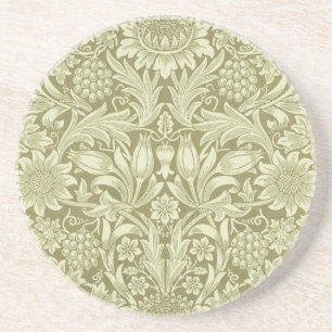 Posavasos Girasol William Morris Vintage Damasco Oliva