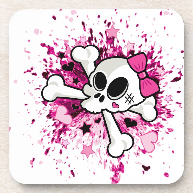 Posavasos Girlie Skull (Frente)