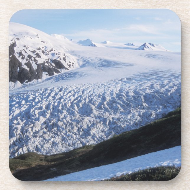 Posavasos Glaciar Exit en el Parque Nacional Kenai Fjords, (Frente)
