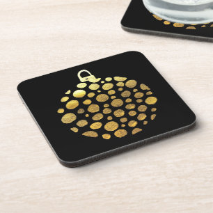 Posavasos Glam de Navidades baubles de oro
