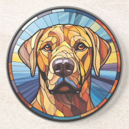 Posavasos Glass Dulce Sed Golden Labrador Dog