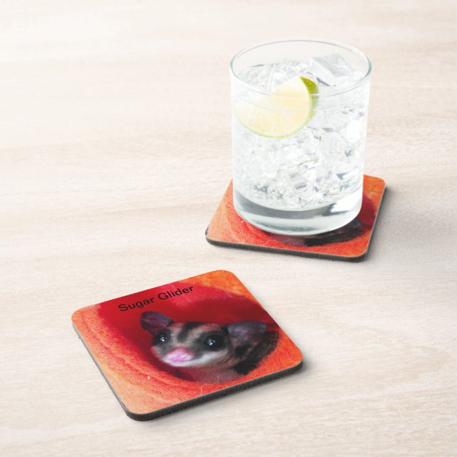 Posavasos Glider de azúcar en la cama colgada del Naranja (Lado Derecho)