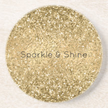 Glitzy Gold Glam Purpurina Sparkle