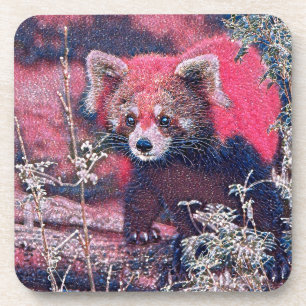 Posavasos GlitzyAnimal_RedPanda_005