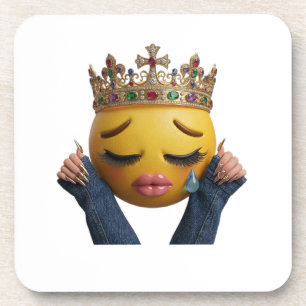 Posavasos Globo de Fiesta con Emoji Llorando Sassy - Cumplea