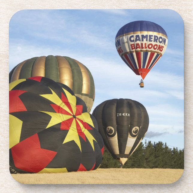 Posavasos Globos aerostáticos cerca de Wanaka, Isla Sur, Nue (Frente)