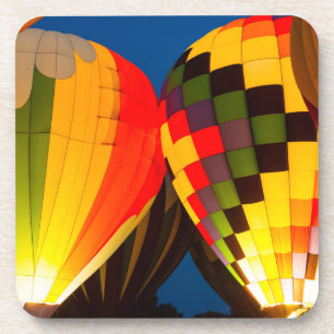 Posavasos Globos de aire caliente resplandeciente