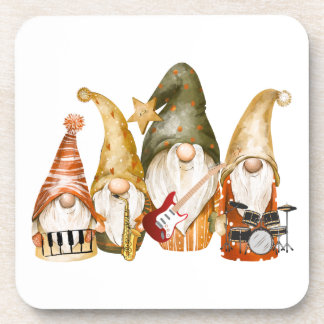 Posavasos Gnome 4 Pieza Banda en una