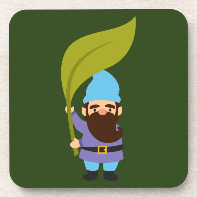 Posavasos Gnomes de jardín adorables y coloridos (Frente)