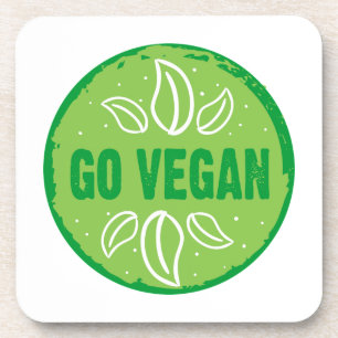 Posavasos Go Vegan, vegano, vegetariano,