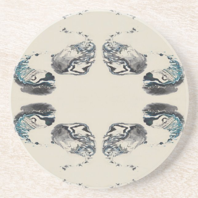 Posavasos Go With the Flow - Acrylic Pouring (Frente)