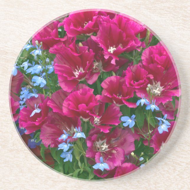 Posavasos Godetia Y Lobelia (Frente)