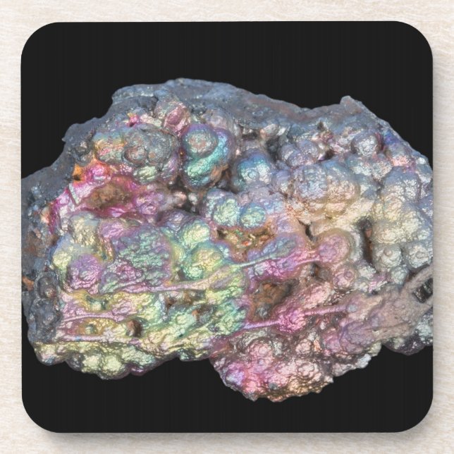 Posavasos Goethite que muestra Iridescence (Frente)