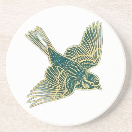 Posavasos Gold Filigree Art Deco | Sparrow Morning Song